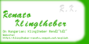 renato klinglheber business card